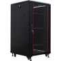 Armário de rede IT-BUDGET 19 polegadas SRK - 22U - 600x800 mm - porta de vidro/aço - Flatpack - preto (90ITB19SRK2268GSN)