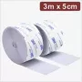 Quadrios 24CA325 Fita de velcro autoadesiva 3 m x 5 cm branca
