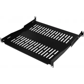 Prateleira para rack IT-BUDGET 19 polegadas / base para equipamento, 80 kg capacidade de carga, 350 mm de profundidade, montagem com profundidade variável, preto (90ITB19FBX350S)