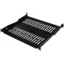 Prateleira para rack IT-BUDGET 19 polegadas / base para equipamento, 80 kg capacidade de carga, 350 mm de profundidade, montagem com profundidade variável, preto (90ITB19FBX350S)