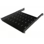 IT-BUDGET Prateleira para rack de 19 inch / Bandeja para equipamentos - Carga 40 kg - Profundidade 550 mm - montagem com profundidade variável - preto (90ITB19FB550S)