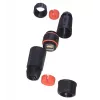 IT-BUDGET conector fêmea RJ45 impermeável IP68 Cat.6A para exterior e indústria - 2 x conector fêmea RJ45 - preto (90ITBKK6AIP68)