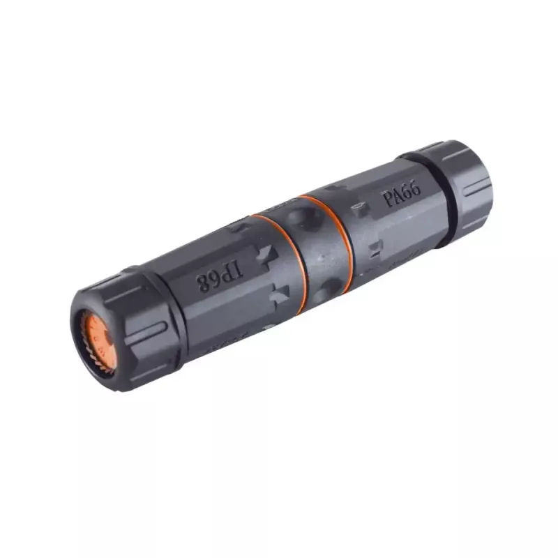 IT-BUDGET conector fêmea RJ45 impermeável IP68 Cat.6A para exterior e indústria - 2 x conector fêmea RJ45 - preto (90ITBKK6AIP68)