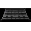 Rockstable RS19-SFH79 prateleira fixa 1U 19 inch para cargas pesadas, aço SPCC, preto, capacidade de carga 60 kg