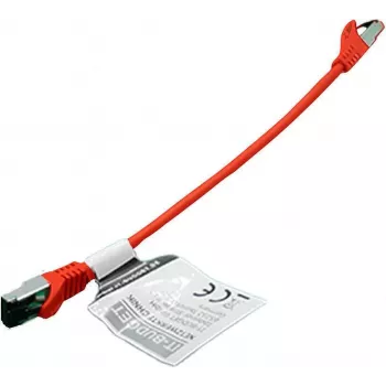 IT-BUDGET cabo de patch premium cobre maciço - Flex AWG 26 - Cat.8.1 - 2000 MHz - isento de halogéneos - PoE+ - 40 Gbit - vermelho - 0,5 m 90ITBFLEX81PK050R