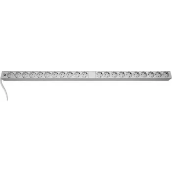 Liebernet PDU vertical de rack de 21 tomadas com tomadas Schuko, 16A, cinzento-claro 90LNSDL21S