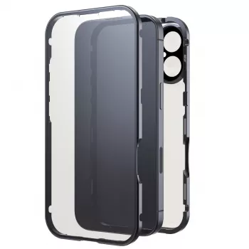 Black Rock capa 360° vidro para Apple iPhone 16, preto 00228084