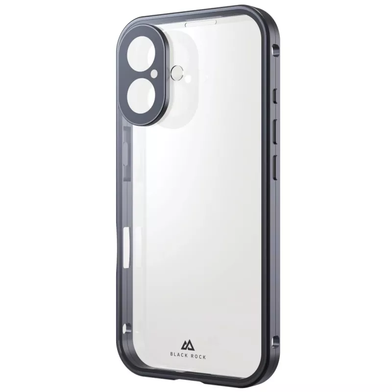 Black Rock capa 360° vidro para Apple iPhone 16, preto 00228084