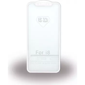 CYOO Premium Película protetora de ecrã 5D em vidro temperado para Apple iPhone X - Branco