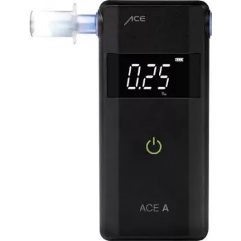 ACE OF SWEDEN ACE A Alcoolímetro preto 0,00 a 4,00 ‰ alarme, ecrã, função de contagem decrescente 107059