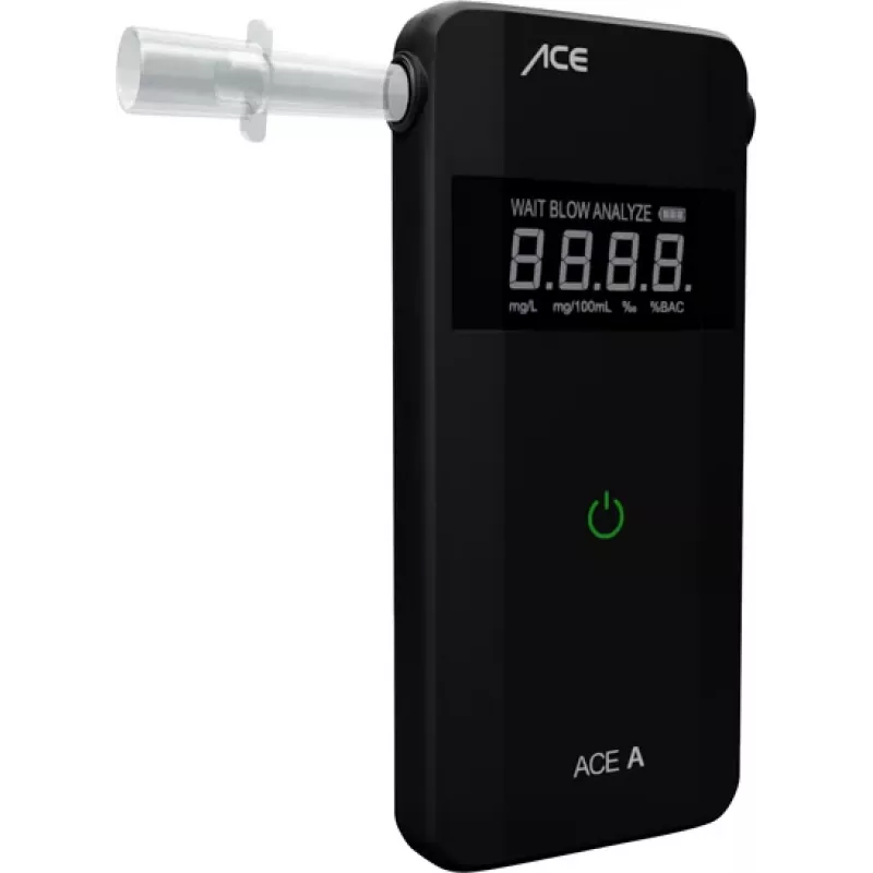 ACE OF SWEDEN ACE A Alcoolímetro preto 0,00 a 4,00 ‰ alarme, ecrã, função de contagem decrescente 107059