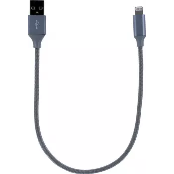 CYOO Cabo de carregamento e dados Lightning 30cm prateado