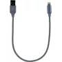 CYOO Cabo de carregamento e dados Lightning 30cm prateado