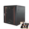 IT-BUDGET Armário de rede 19 polegadas SWA - 12U - 570x600 mm - porta de vidro - painéis laterais amovíveis - montagem na parede/chão - conjunto de acessórios - preto 90ITB19WS1266GS