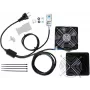 IT-BUDGET Kit de ventoinha para armário IT com termostato, 160 m³/h, 230 V, pré-cablagem, 1 ventoinha 90ITBTKD180603KTHS128