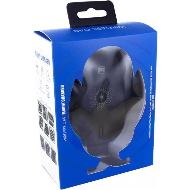 CYOO CY120792 Suporte de carro com carregamento sem fios Qi 15W, fixação automática e rotação 360°