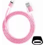CYOO Cabo USB-C Flow Light 1m Rosa com efeito de fluxo LED luminoso CY120984