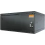 IT-BUDGET TAUNUS Armário de parede 19 polegadas 4U, 450 mm de profundidade, porta de aço com fechadura, Preto 90ITB19445MS