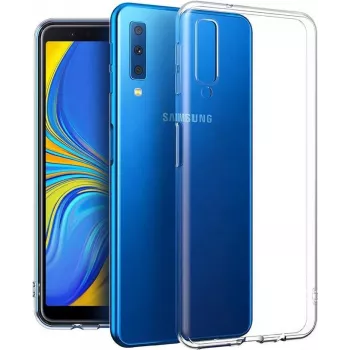 CYOO Capa de silicone para Samsung Galaxy A7 (2018) SM-A750F – Ultra fina Transparente