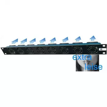 Liebernetz 19-SILENT unidade de ventoinha - fluxo de ar horizontal de entrada - 50 m³/h - 1U - 12V DC - super silenciosa 15 dB - preto (90LN19LUE1HE8BS)