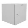 Armário de parede de 19 polegadas para rede IT-BUDGET Easy, porta em aço, 15U, 600x600 mm, cinzento-claro 90RR19CWV1566MG