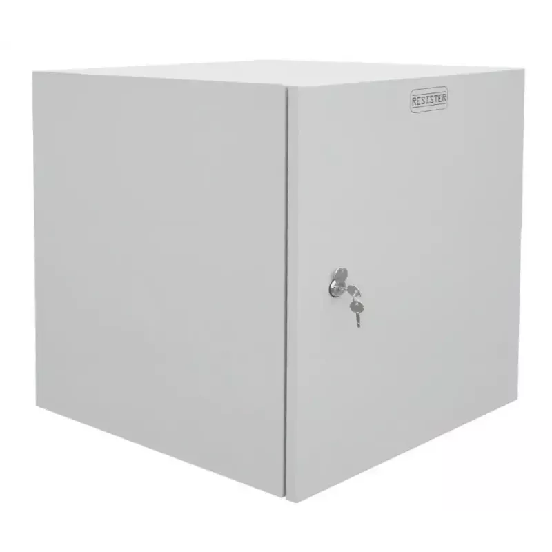 Armário de parede de 19 polegadas para rede IT-BUDGET Easy, porta em aço, 15U, 600x600 mm, cinzento-claro 90RR19CWV1566MG