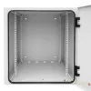 Armário de parede de 19 polegadas para rede IT-BUDGET Easy, porta em aço, 15U, 600x600 mm, cinzento-claro 90RR19CWV1566MG