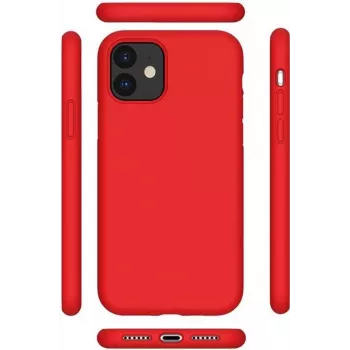 Capa em silicone líquido premium CYOO para Apple iPhone 12 Pro 6,1 polegadas – vermelho (CY121877)