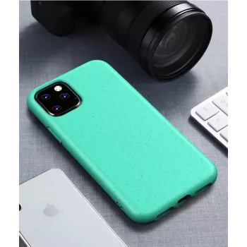Capa rígida BioCase CYOO para iPhone 12 / 12 Pro 6,1 polegadas – verde (biodegradável) CY121896