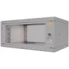 IT-BUDGET Caixa de Parede 19 polegadas TAUNUS 4U 350mm de Profundidade Porta de Vidro Cinzento Claro 90ITB19435GG