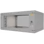 IT-BUDGET Caixa de Parede 19 polegadas TAUNUS 4U 350mm de Profundidade Porta de Vidro Cinzento Claro 90ITB19435GG
