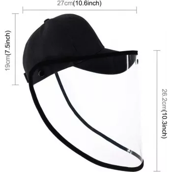 CYOO Boné de Proteção Anti-Saliva com Proteção Facial Transparente (CY121630)