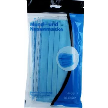 CYOO CY122187 Máscara Facial Descartável 3 Camadas Azul Pack de 10