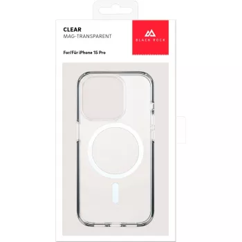 Black Rock Cover Mag Clear capa para Apple iPhone 15 Pro, transparente (00221270)