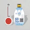 TFA Dostmann TempLOG Registador de dados de temperatura descartável -30 a +60 °C, USB, IP67, 16.000 valores de medição 31.1062.02