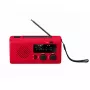 Reflexion TRA2755 Rádio portátil retro vermelho com sintonizador FM/AM