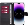 CYOO Capa Premium BookCase Wallet para iPhone 14 Pro, preto CY122793