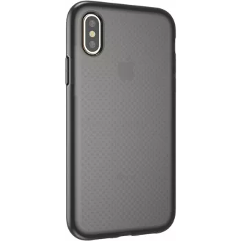 CYOO Dot Back Capa de silicone para Apple iPhone XS Max - Transparente/Preto