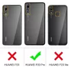 CYOO Capa premium em silicone líquido para Huawei P20 Pro – Preto