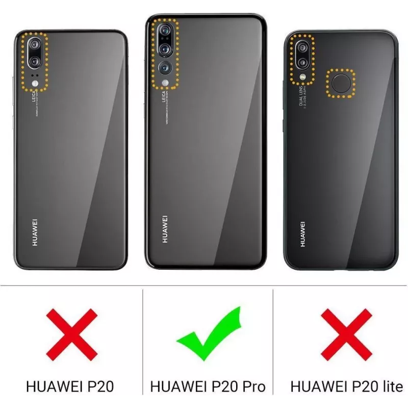 CYOO Capa premium em silicone líquido para Huawei P20 Pro – Preto