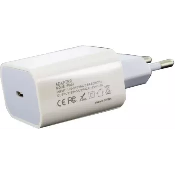 CYOO PD01 Carregador de parede USB-C Power Delivery 20W - branco CY121761