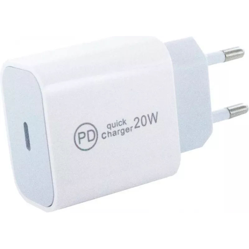 CYOO PD01 Carregador de parede USB-C Power Delivery 20W - branco CY121761