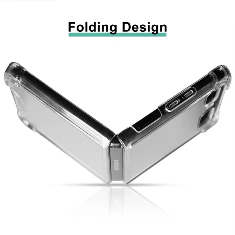 CYOO Capa de silicone TPU para Samsung Galaxy Z Flip - Transparente (CY122089)