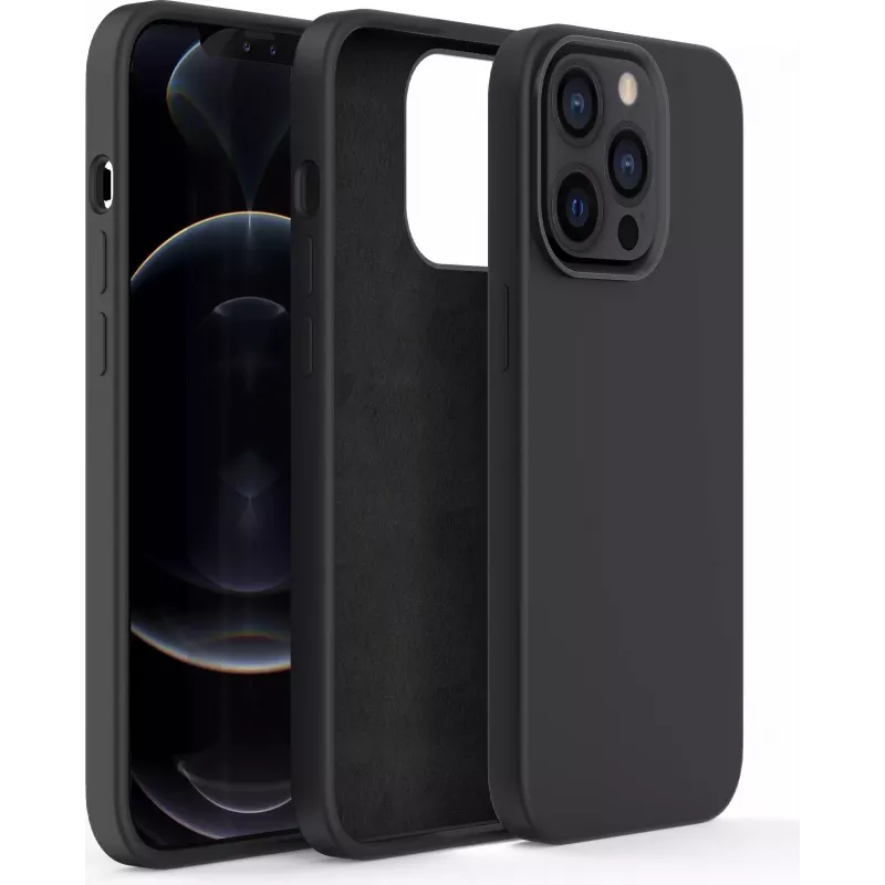 CYOO Capa de silicone líquido premium para Apple iPhone 14 Plus – preto CY122779