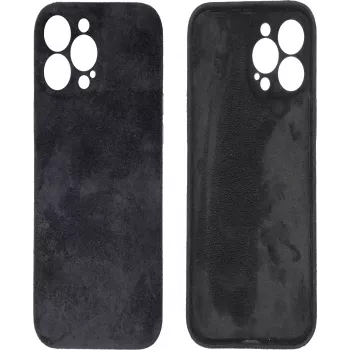 CYOO Capa mole Alcantara Soft para iPhone 14 Pro – antracite CY122785