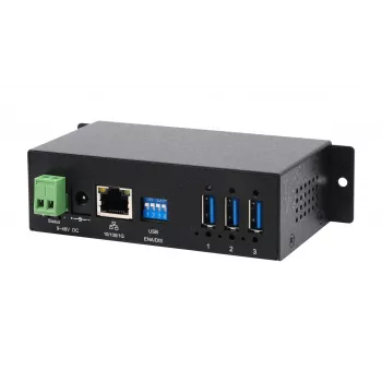 EXSYS EX-6005HMVS Servidor de dispositivos Gigabit USB 3.2 Gen 1, 3 portas, 15KV ESD