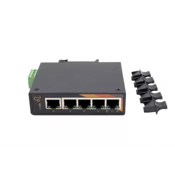 EXSYS EX-6220 Switch Gigabit Ethernet de 5 portas, não gerido, 10/100/1000 Mbps, caixa metálica