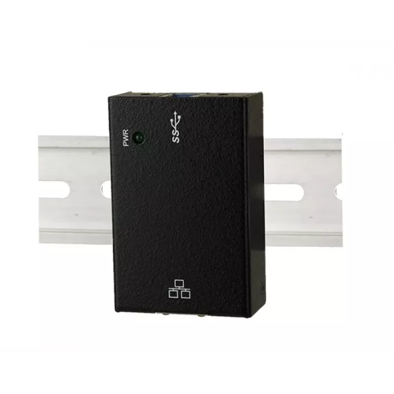 EXSYS EX-1321-WT Adaptador USB 3.2 Gen1 para Gigabit Ethernet com kit para calha DIN, caixa metálica