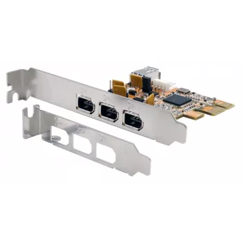 EXSYS EX-16500E-2 Placa FireWire 1394a PCIe, 3+1 portas, chipset TI