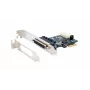 EXSYS EX-46022 Placa PCIe 2S Série RS-232, cabo Oktopus (chipset EXAR)